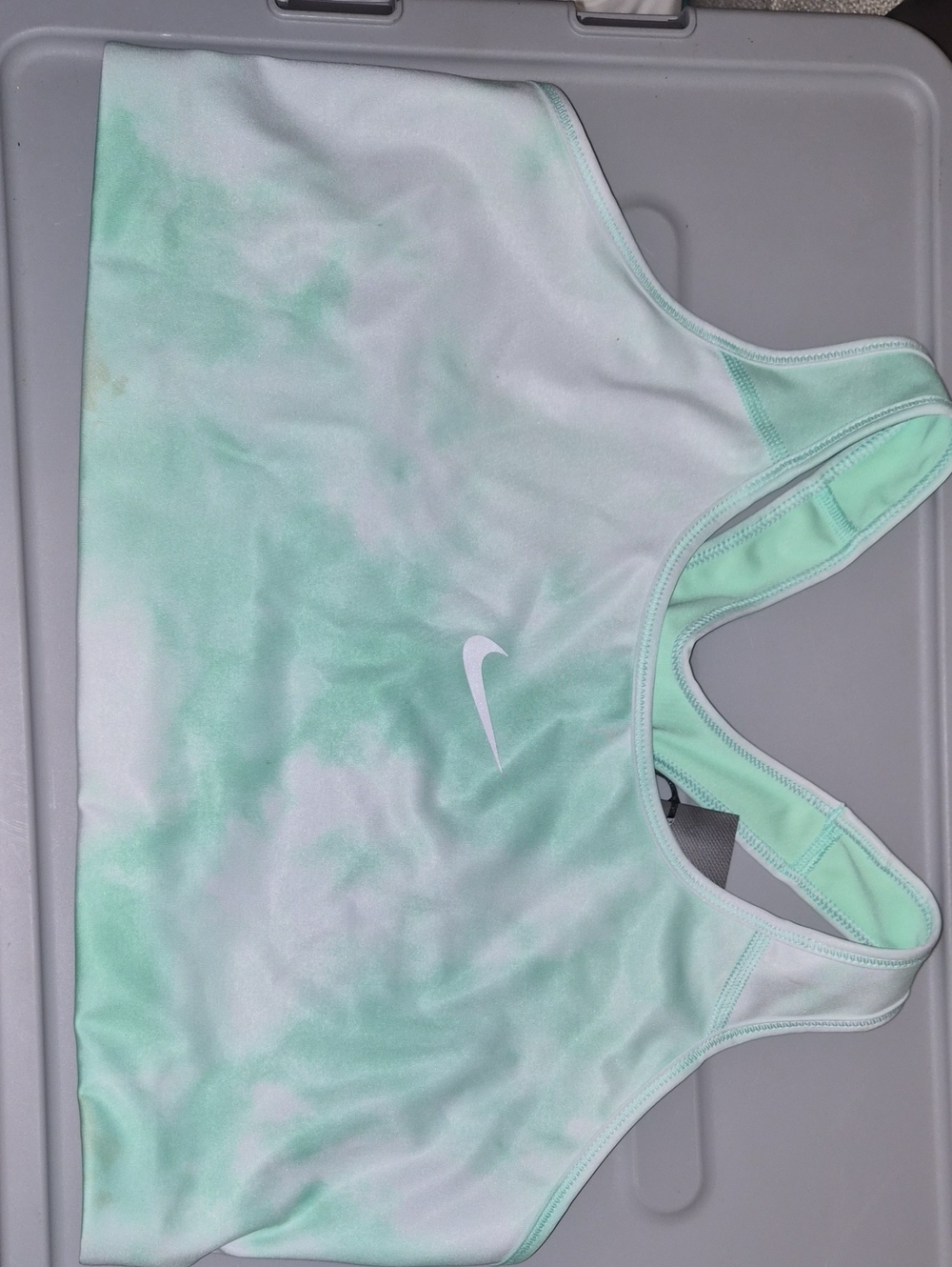 Nike Mint Green Tie-Dye Sports Bra